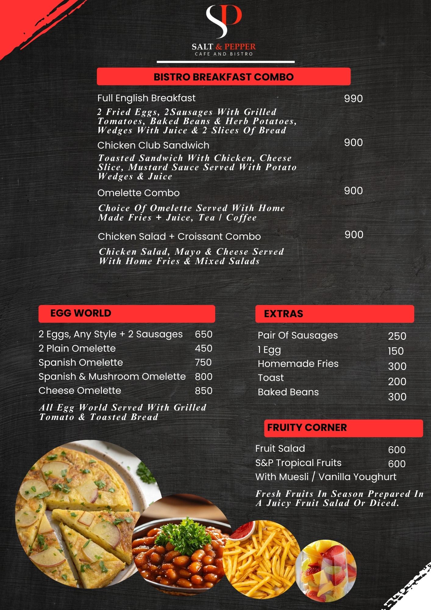 Specials Menu (Option 3)