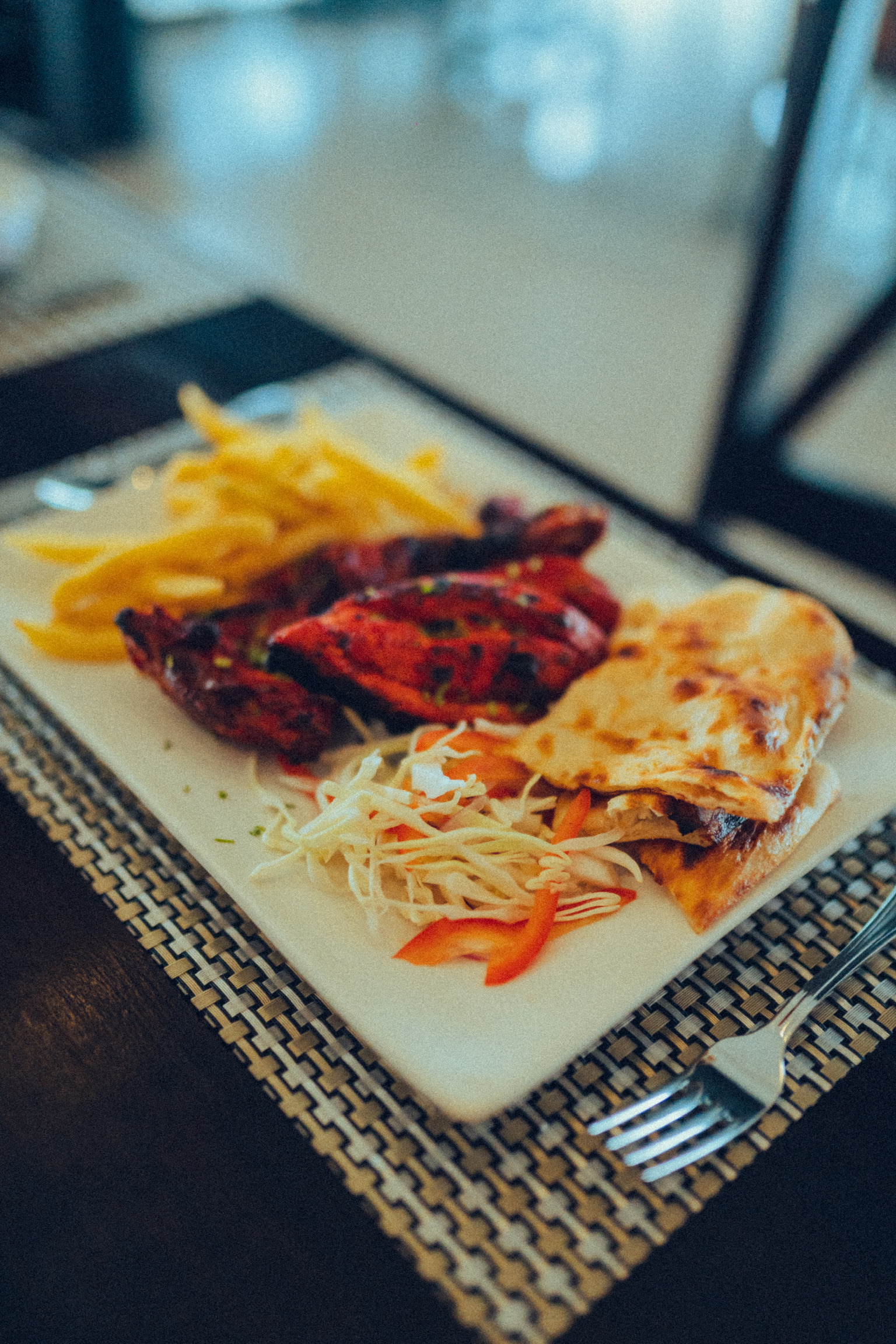Peri Peri Chicken Half On Bone With Naan Bread