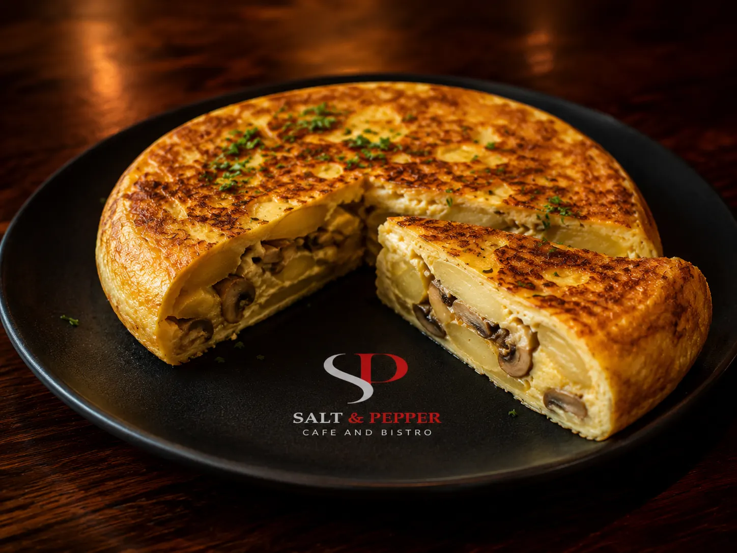 Spanish & Mushroom Omelette