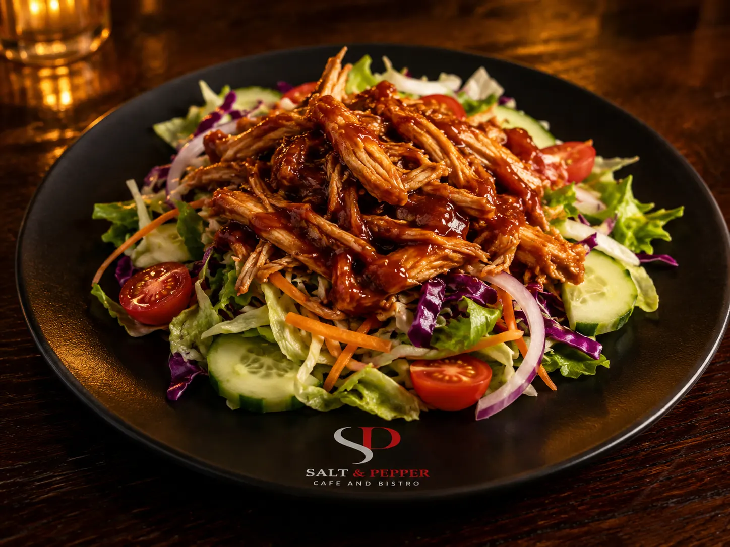 Shredded BBQ Chicken Salad