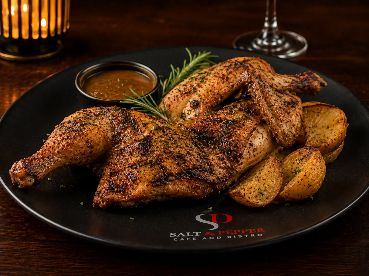 Char Grilled Rosemary Chicken (1/2)
