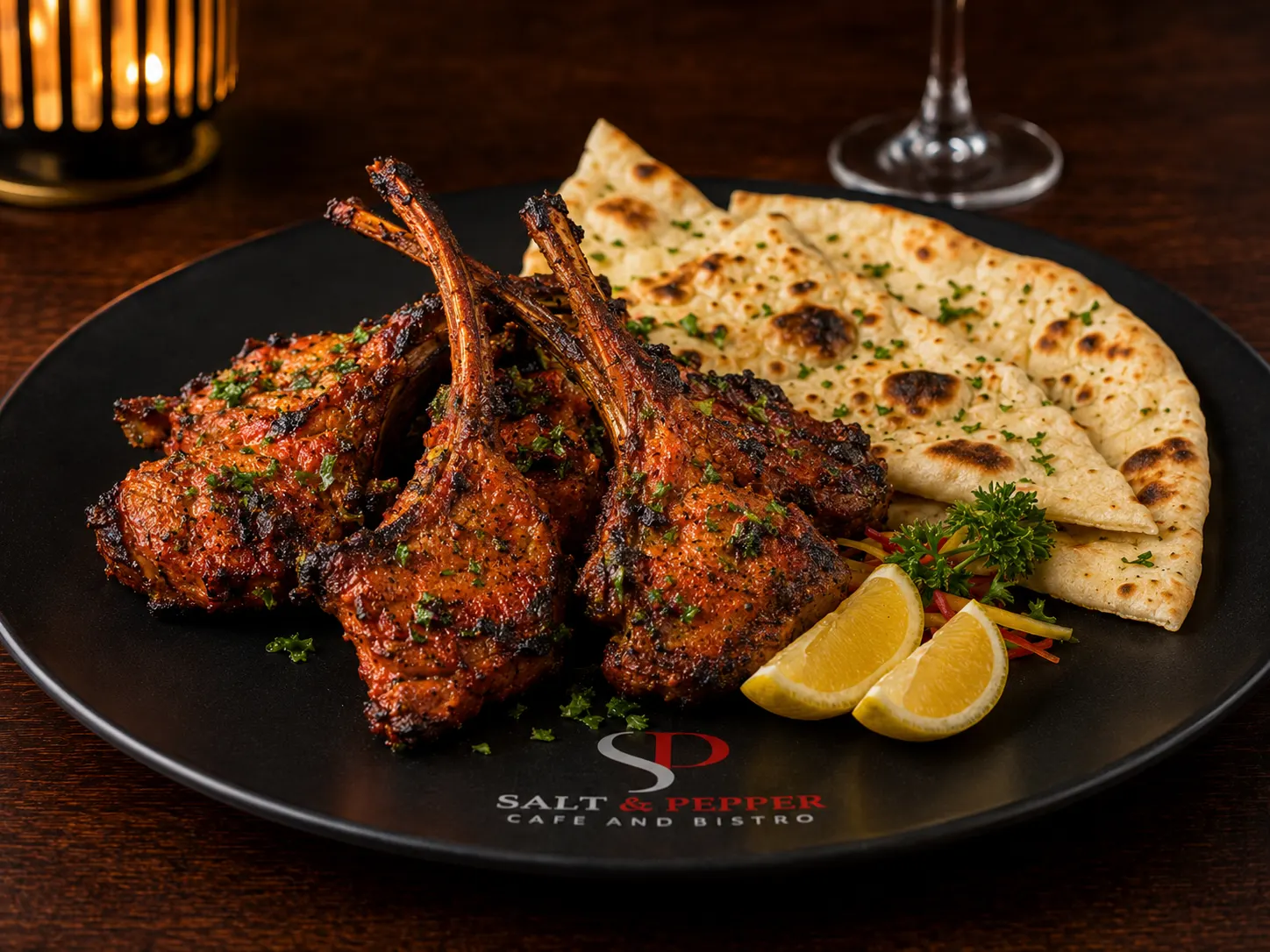 Tandoori Lamb Chops With Naan
