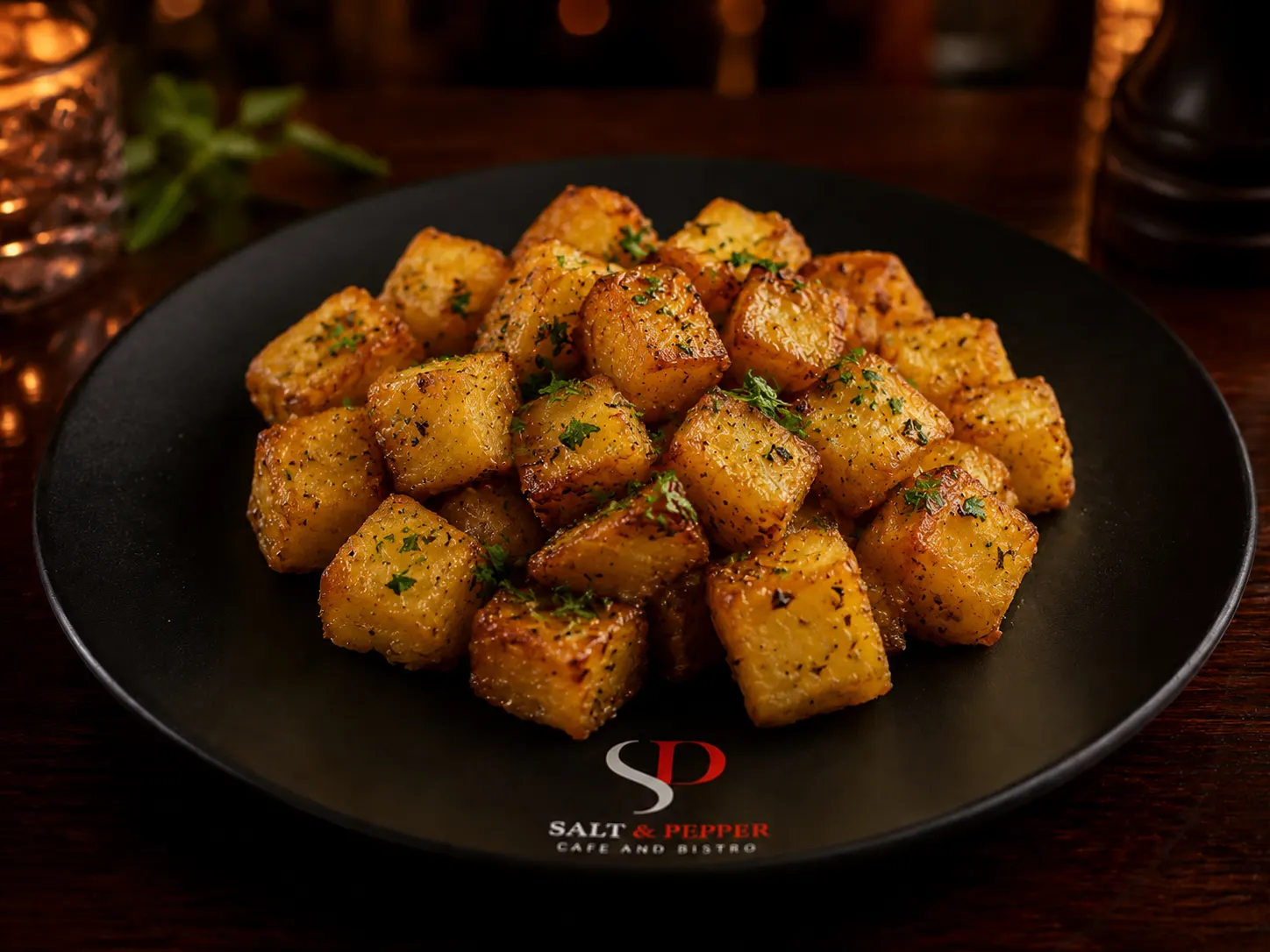 Crispy Herb Potato Cube